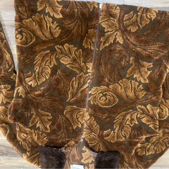 Traditions Brown Fall Faux Fur Jacket - Picture 3 of 5